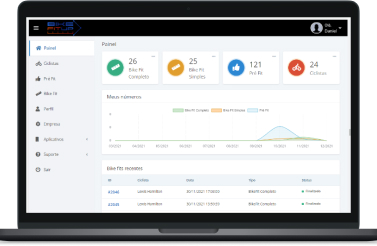 mockup do produto em um laptop